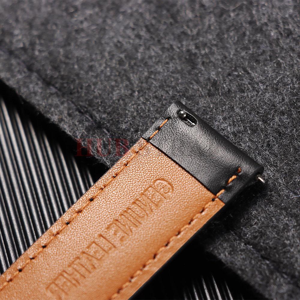 18mm 20mm 22mm Echtes Leder Uhrenarmband Schnellverschluss Uhrenarmband Armbänder Gürtel Schwarz Braun Dornschließe Schließe Ersatz