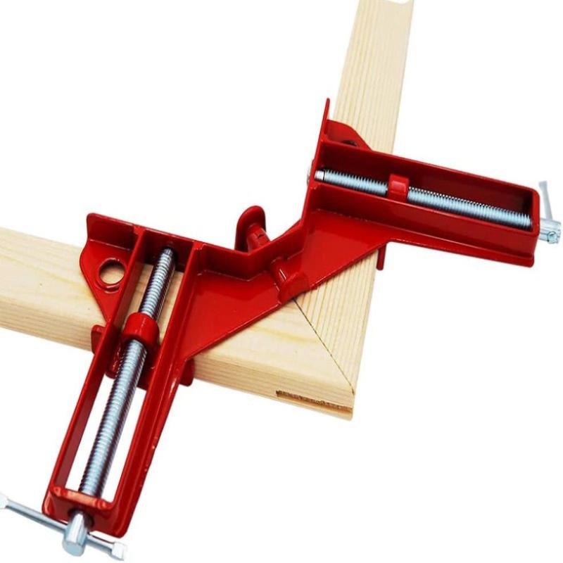 1/4 Pcs Heavy Duty 90 Degree Right Angle Clamps Adjustable Screw For Woodworking Picture Framing Diy