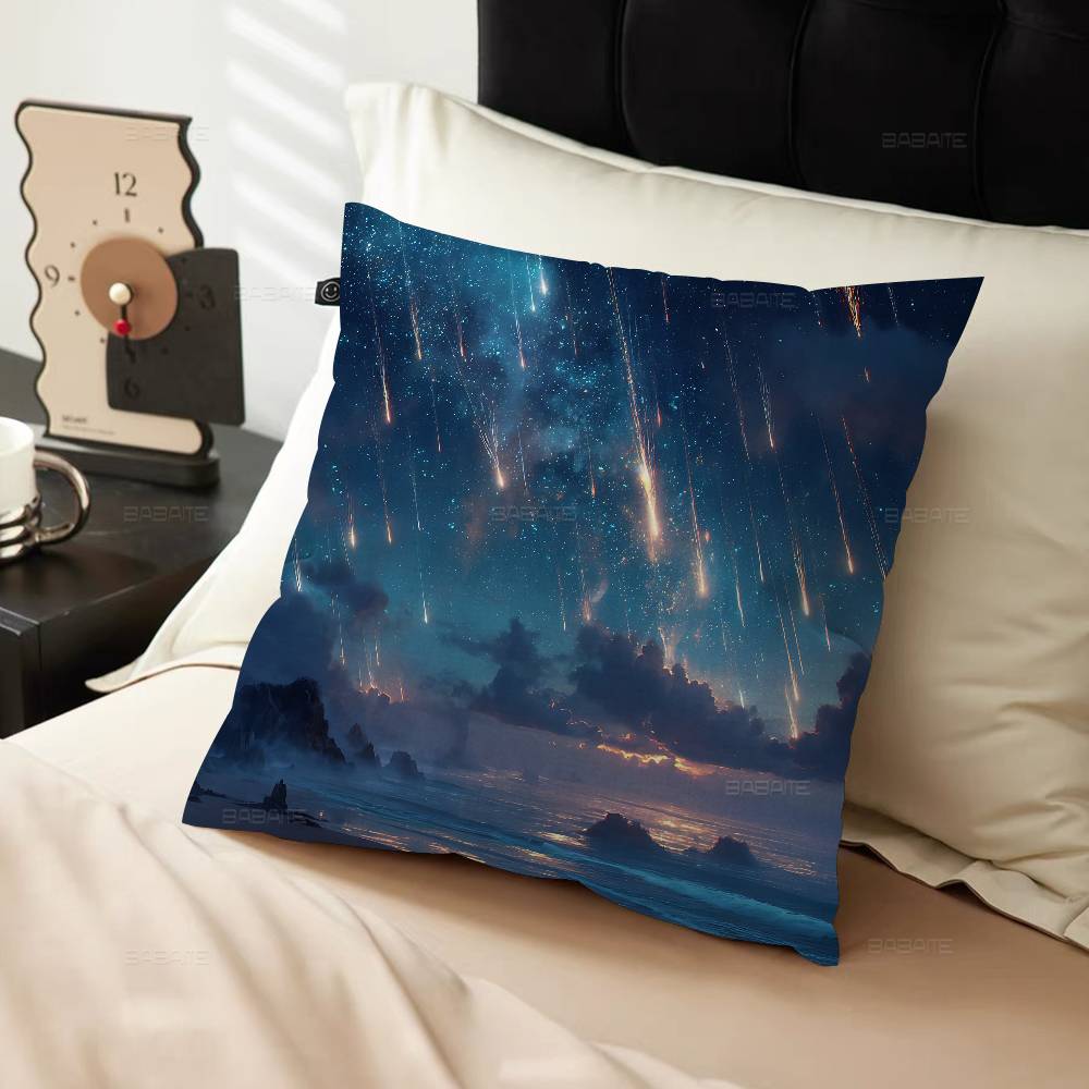 M-Makoto Anime S-Shinkai Cushion Cover Decorative Pillow Sofa Home Decor Case Pillow Cases
