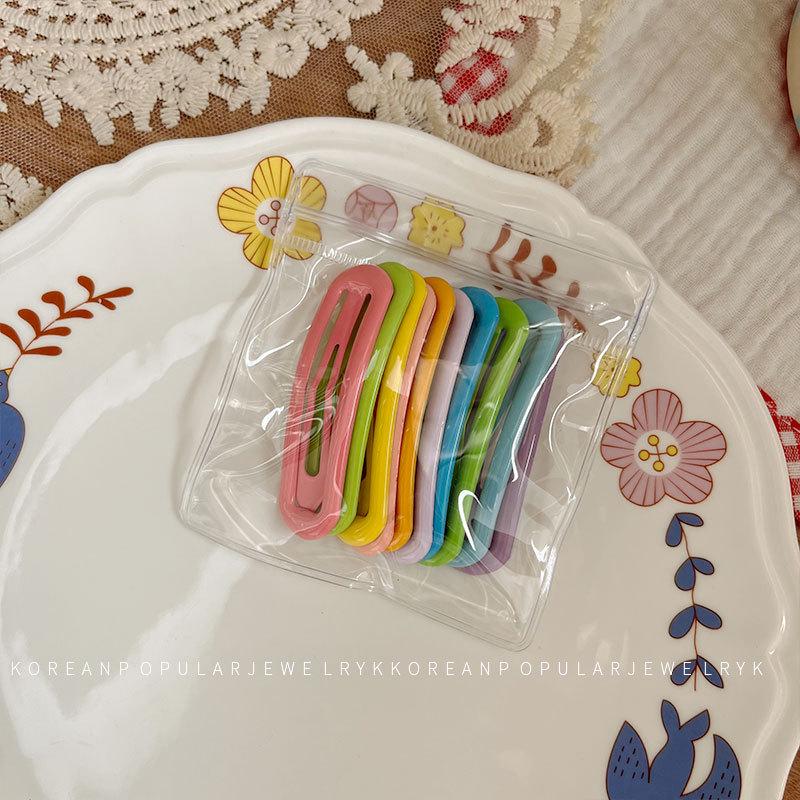 Set of 10 Cute Macaron-Colored Bobby Pins - Versatile Hair Accessories for Girls