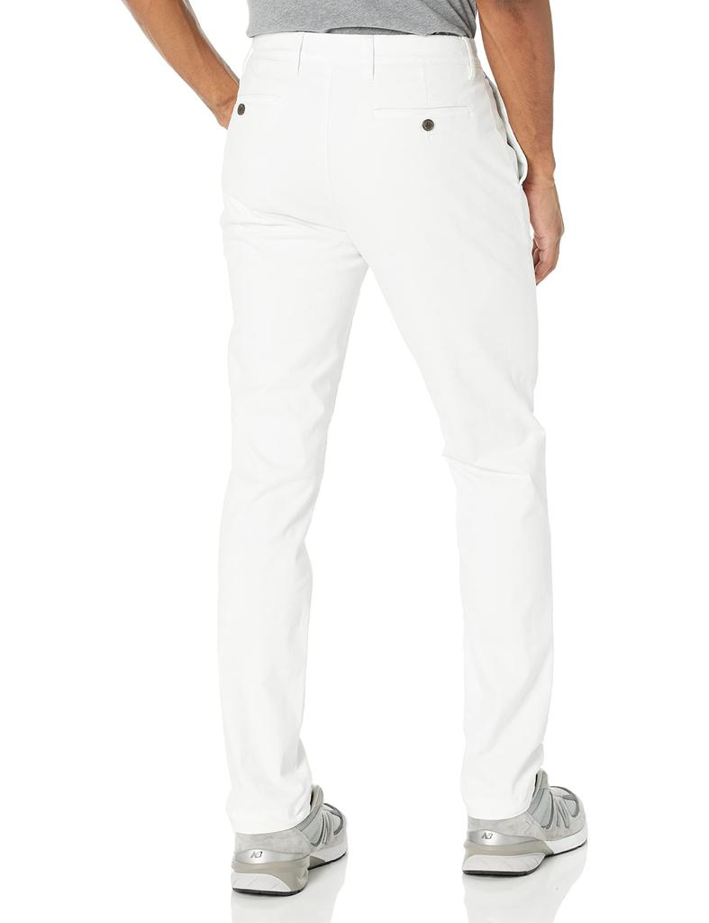 Washed Comfort Skinny Fit Stretch Chino Pants Size W36 L32 [Amazon Essentials] (Formerly Goodthreads) Men's White, /