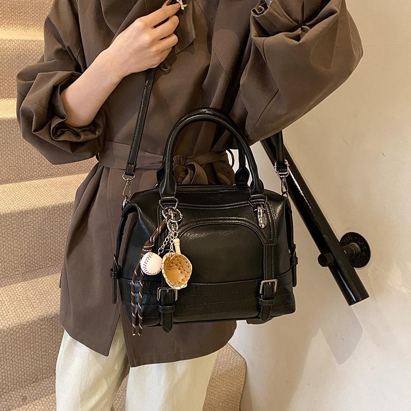 

Мода 2025 Женская сумка Кожа с масляной восковой пропиткой Сумка через плечо Кроссбоди Сумка-тоут Женская сумка 29*12*20 чёрный