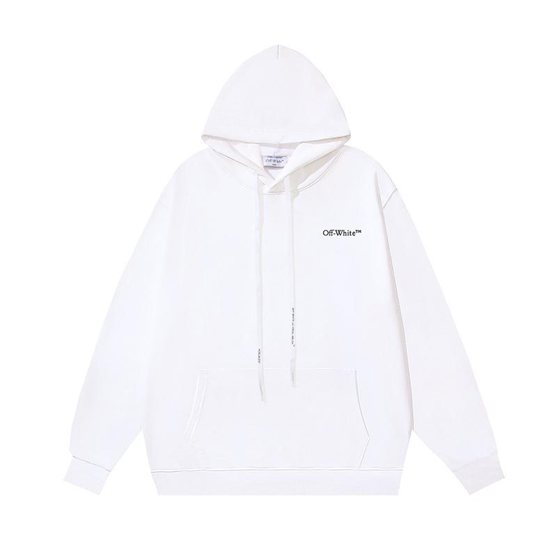 1083 Off-White 2026 Autumn/Winter New OW Retro Arrow Pattern Printed Men's and Women's Hoodie Sweatshirt