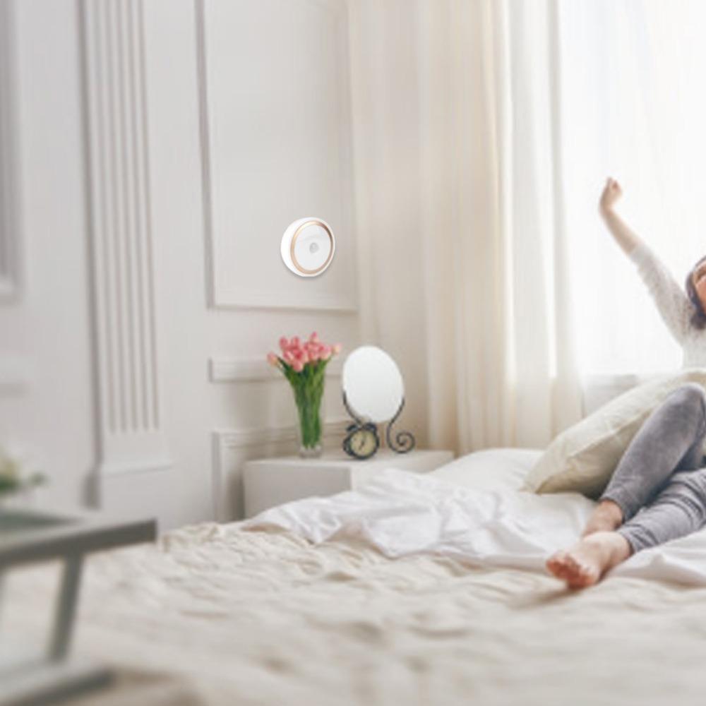 Motion Sensor LED Night Light Battery Operated Night Light Energy Saving LED Puck Light  Wardrobe