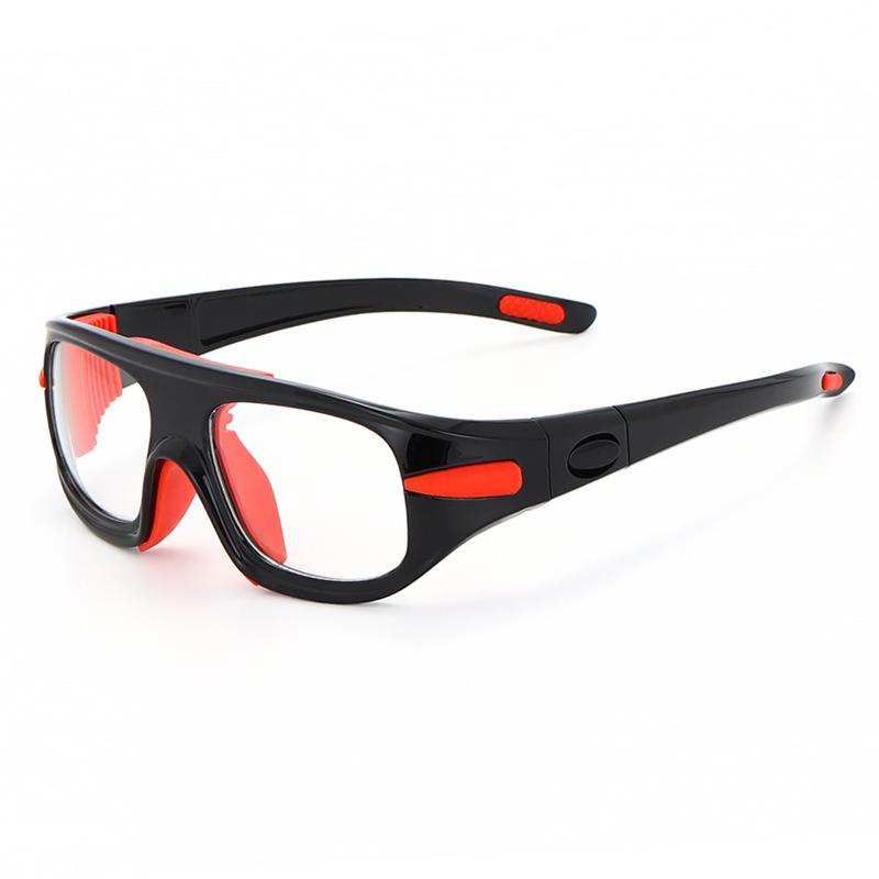 Basketball Glasses for Outdoor Basketball Sports, Impact-resistant and Anti-fall Goggles with Interchangeable Prescription Frames