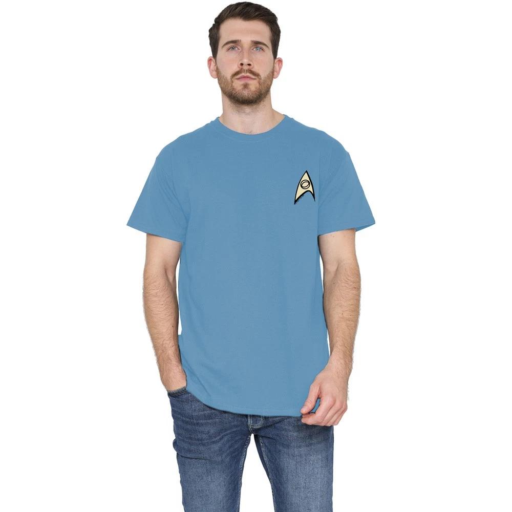 

Star Trek Science Uniform W Foil T-Shirt S-3XL, Carolina Blue 3XL