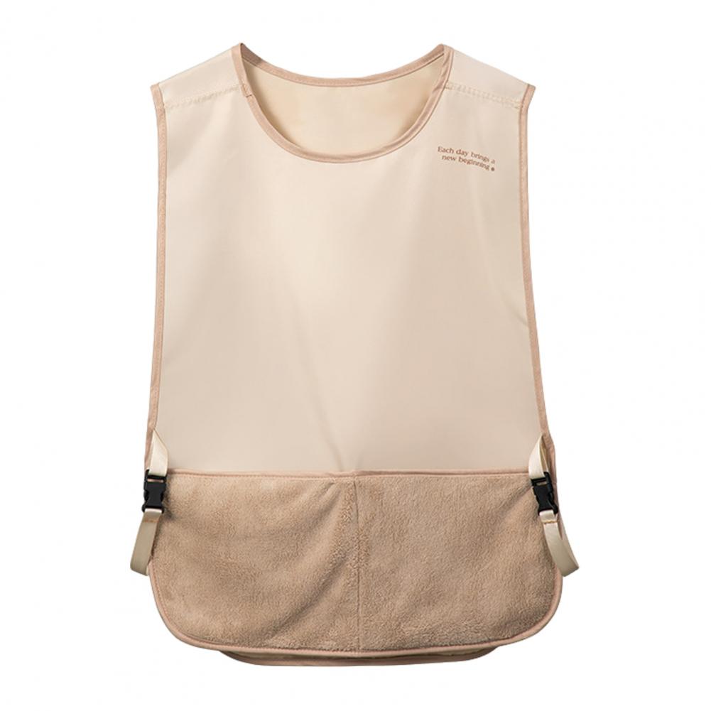 Wipeable Hands Apron Vest Style Apron Vest Style Kitchen Apron with Handy Wipe Pockets for Women Waterproof for Cooking for Home