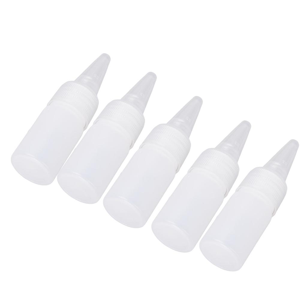 100CPS Squeeze Bottles 10ml Capacity Semitransparent Multifunctional Plastic Empty Squirt Bottle for Paint