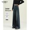 Women's High Waist Retro Slimming Wide Leg Jeans - Spring 2025