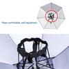 Double Layer Insulated Fishing Umbrella Hat Sun Protection Umbrella Hat Waterproof Breathable