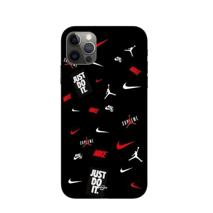 Cover - Maniacase - iPhone 15 Pro - Nike Jordan - Silicone - Flessibile - Nero
