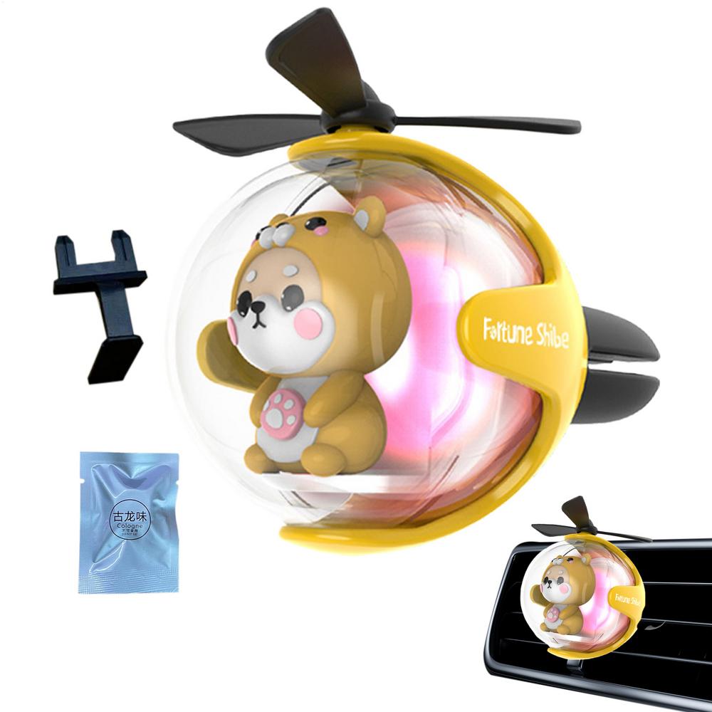 For Tesla Model Y  Mode3 Car Scents Air Freshener Rotatable Car Outlet Odor Remover Ornament With Light Automotive Interior
