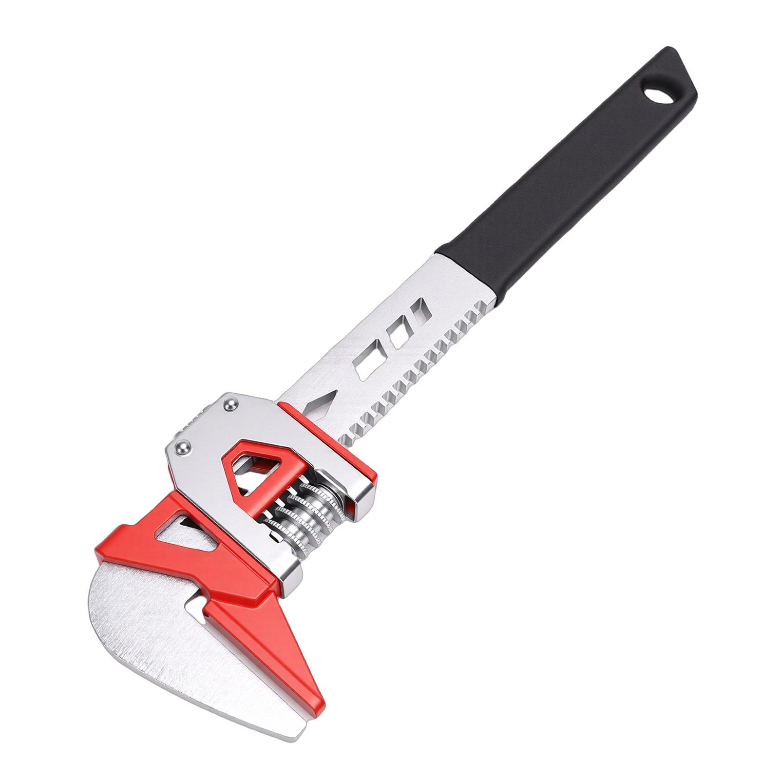 

12 Inch F Type Wrench 0 75mm Large Opening Right Angle Adjustable Wrench for Pipe Machinery Maintenance Home Repair
