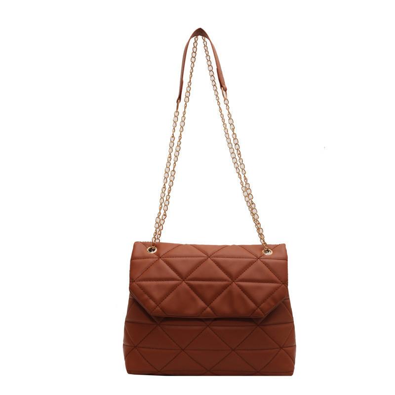 Stylish Korean Design Small Square Bag Pu Leather Casual Shoulder Bag