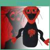 Gruseliges Horror-Spiel Plüschtier Der Gekochte Dunkler Stil Stoffpuppe Rot Schwarz