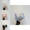 Chic Small Designer Shoulder Bag For Women In Black Pink White Blue With Bow