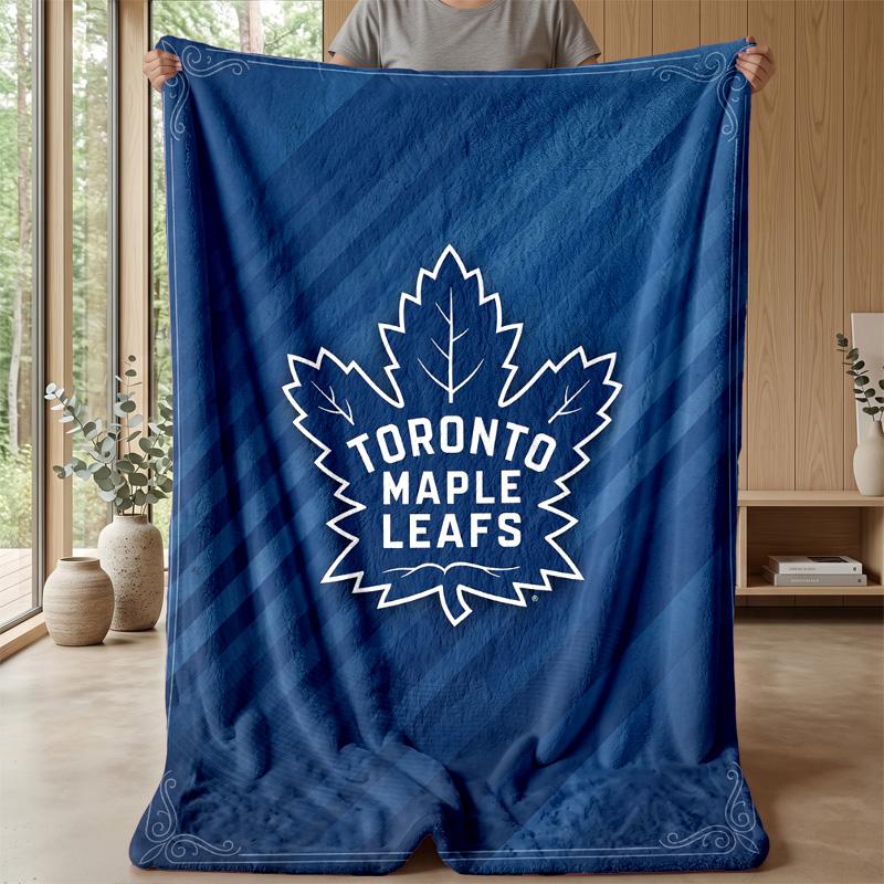 Coperta in Flanella Pile Toronto Maple Leafs Coperta Calda e Accogliente per Divano Letto Viaggio Uso in Tutte le Stagioni
