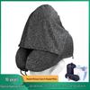 Particle U-Shaped Hooded Neck Pillow: Multi-functional, Light-Blocking, Breathable, for Airplane Nap & Lumbar Support