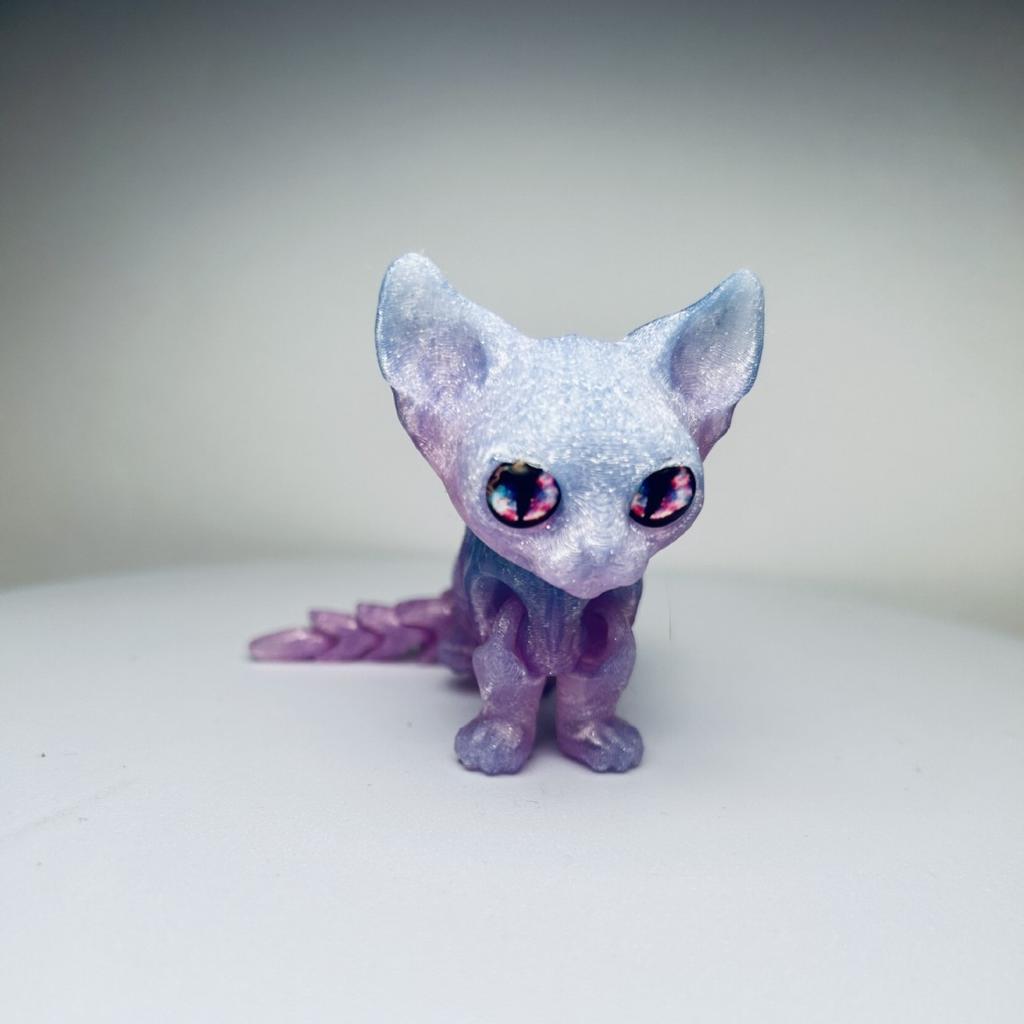 12cm Creative Mini 3D Printing Cute Siamese Pet Cat Toy New Simulation Animal Home Decoration Model Children Birthday Gift