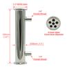 Dephlegmator 1.5" 38mm(OD51mm)304Stainless Steel Reflux Condenser  Height 200mm Inside 6 Tubes For Moonshine Distillation Column
