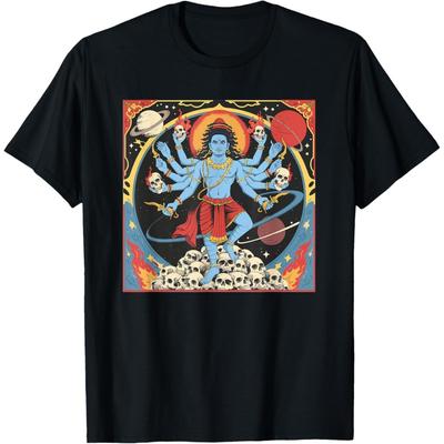Kali Hindoe Godin Hindoeïsme Godheid God Spiritueel Zen Yoga T-shirt