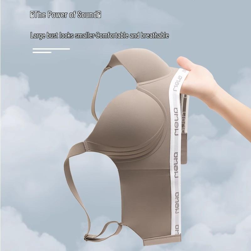 Women's Seamless Summer Underwear: Thin, Adjustable, Anti-Sagging Sports Bra for All Bust Sizes