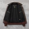 Chinesische Größe Klassische Air Force A2 Fliegerjacke Eingefasste Armeegrün Echtes Rindsleder Jacke Herren Pilotenmantel Herbst Jaquetas Masculina De Couro