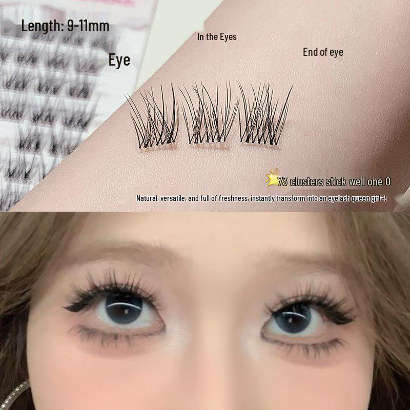 FAICCIA Fluffy 5D Fishtail False Eyelashes for Beginners