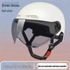 Four Seasons Lightweight Breathable Sun Protection Helmet for Electric Scooters, Motorcycles, and Bicycles - Unisex Summer Classic Half Helmet.