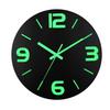 Wooden 3D Luminous Silent Wall Clock