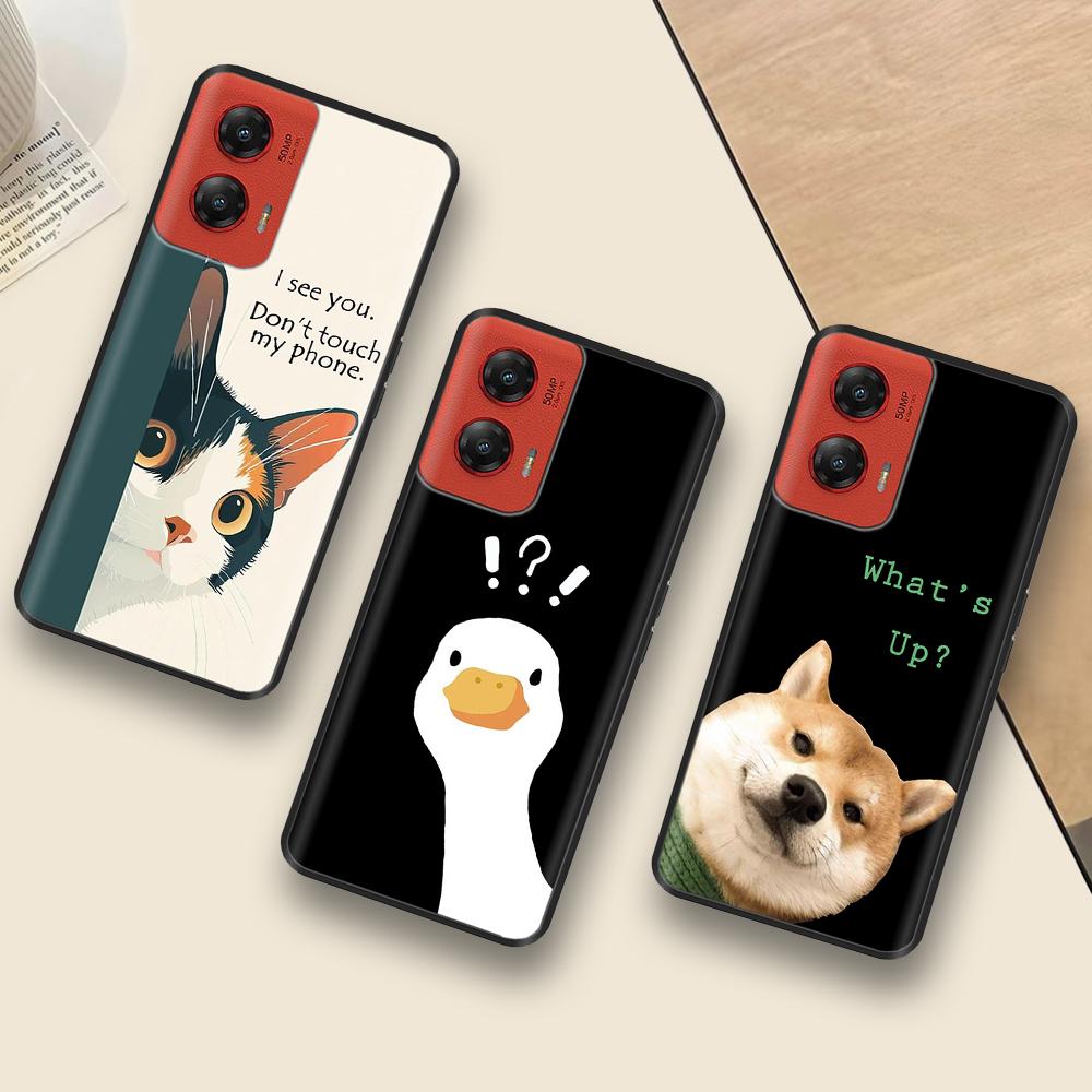 Case For Motorola Moto G Stylus 5G 2024 Case Couple Panda Back Cover For Motorola G Stylus 5G 2024 Liquid Silicone Phone Cases