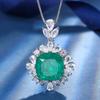 Autumn And Winter Jewelry Retro Simulation Red Corundum Emerald Fat Square Inlaid Main Stone 14 * 14