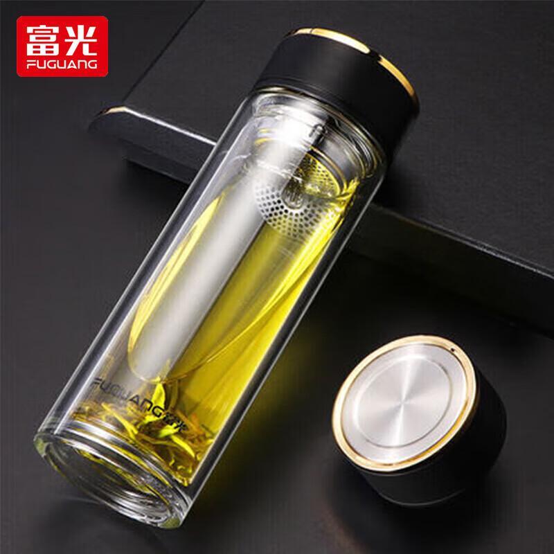Fuguang Double-Layer Glass Tea Infuser Bottle