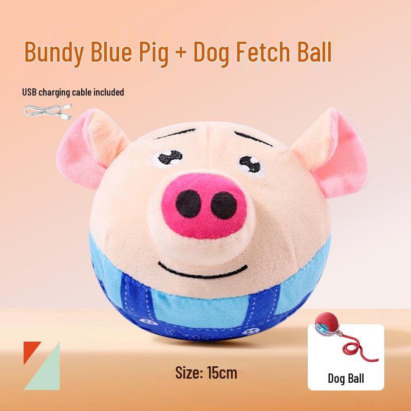 Electric Bouncing Dog Toy Ball - Self-Entertaining, Sounding, Durable, Teeth-Grinding for Puppies and Corgis