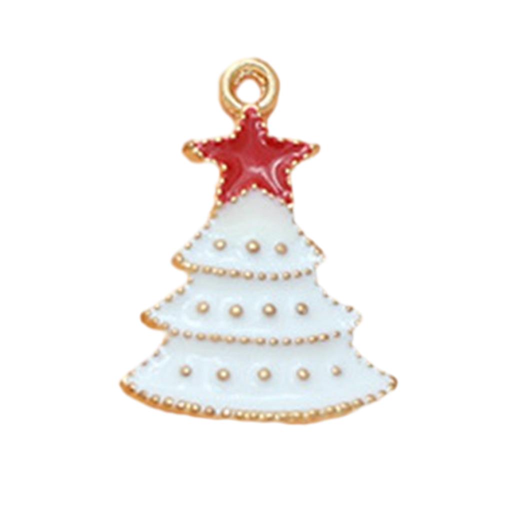 Christmas Tree Charms Jewelry Making Charms Pendant for Necklace Bracelet Earring Making Cristmas Stocking Stuffer