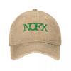 GREEN NOFX LOGO Baseball Cap hard hat New In Hat winter hats for Unisex Hats Women Unisexs