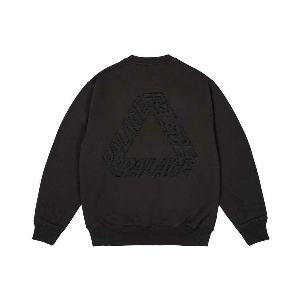 

Черные топы унисекс Palace Outline P-3 Crew P26CS051 L