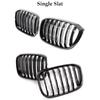 For BMW G01 X3 G02 X4 2018- Front Grille Racing Grills Car Front Kidney Replacement Glossy Black Single Double Grill Grille