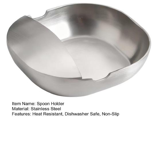 Stainless Steel Spoon Holder Wide Base Kitchen Utensil Holder Multipurpose Cooking Spoon Rest Heat Resistant Spoon And Spatula Holder for