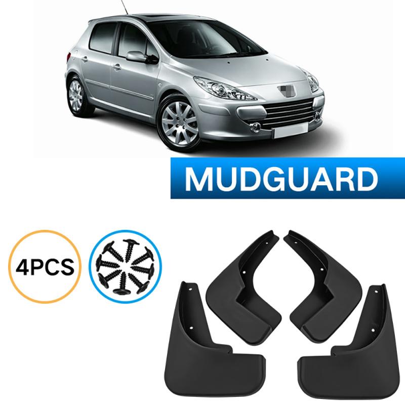 

4 шт. автомобильные брызговики, совместимые для Peugeot 307 2004-2013, авто переднее и заднее колесо