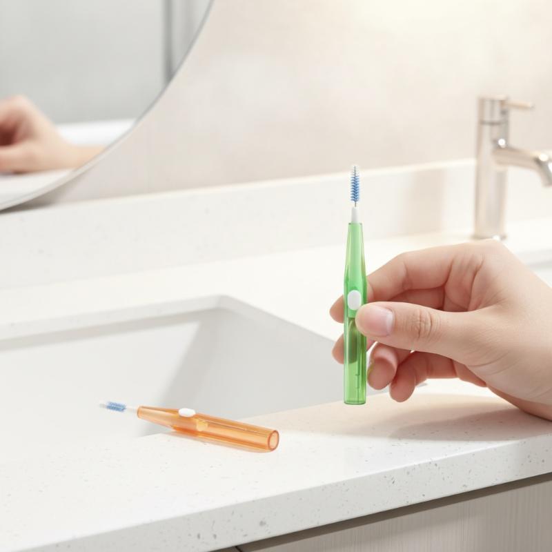 10Pcs Cleaning Between Teeth Oral Care Tooth Floss Toothpick Dental Interdental Brush 0.8Mm