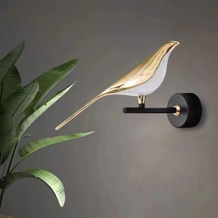 Nordic Minimalist Magpie Bird Wall Lamp - Luxury Designer Table & Bedside Light