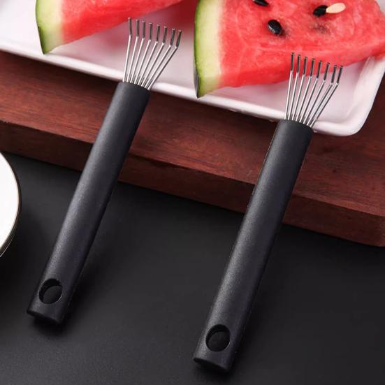 Watermelon Seeds Removal Tool Stainless Steel Watermelon Claw with Handle Fruit Cutting Gadget for Efficiently Cutting Watermelon