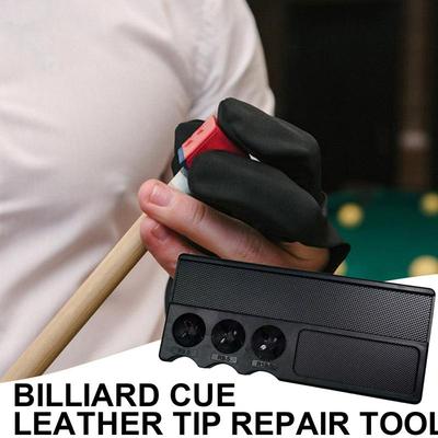 Pool Tip Shaper Billiard Cue Repair Accessories Lightweight 4-in-1 Pool Stick Tip Shaper Tool For Outdoors Home Training Gym