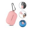 AirPods Case - Phonillico - Pink Silicone Cover - Shockproof Protection - Dust Plug - Carabiner