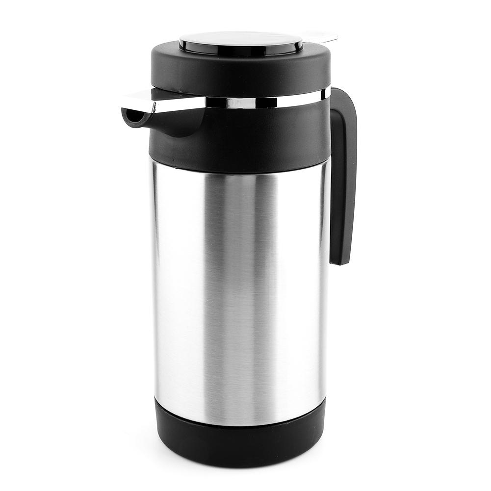 1000ML Rostfritt Stål Bil Elektrisk Vattenkokare Kaffe Te Termos Vattenvärmekopp 12V
