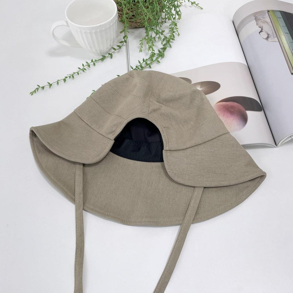 Women's and Men's Daily Wide Linen Bonnet Hat
