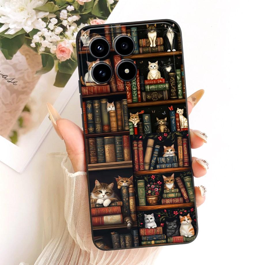 Phone Case For Xiaomi Poco F8 F8Pro Capa Cat Cartoon Dragon Animal Pattern Bumper For Redmi K90 K90Pro Max Soft Silicone Cover