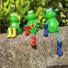 Charming Frog Ornaments For Outdoor Garden And Flowerpot Decoration Set Of Three
