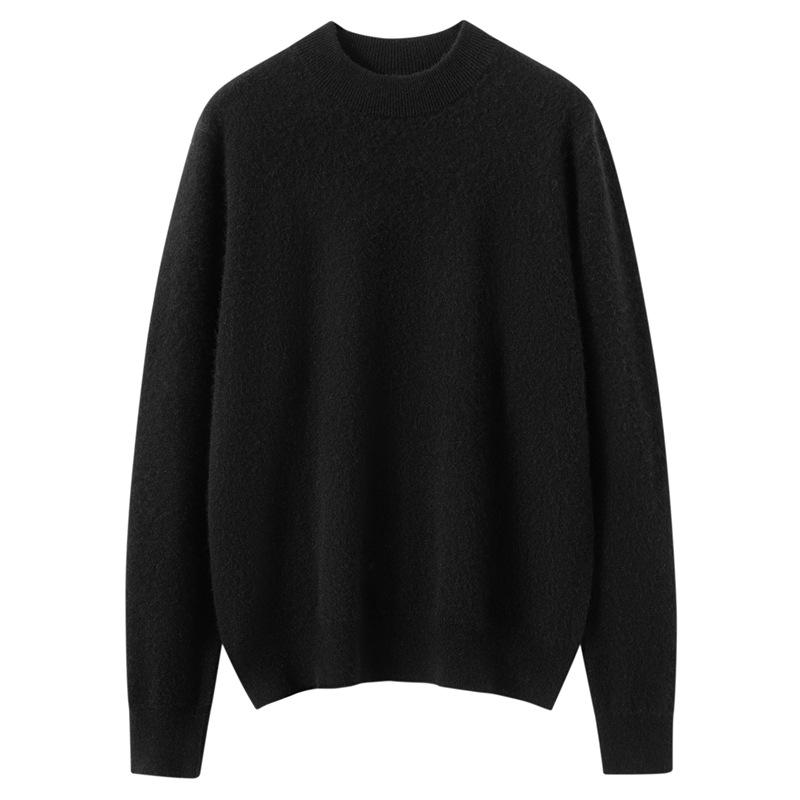 2025 Autumn/Winter Cashmere Knit Women's Half-High Neck Sweater